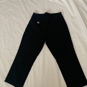 Alfani Black Rayon/Nylon Crop Pants 10P Women’s